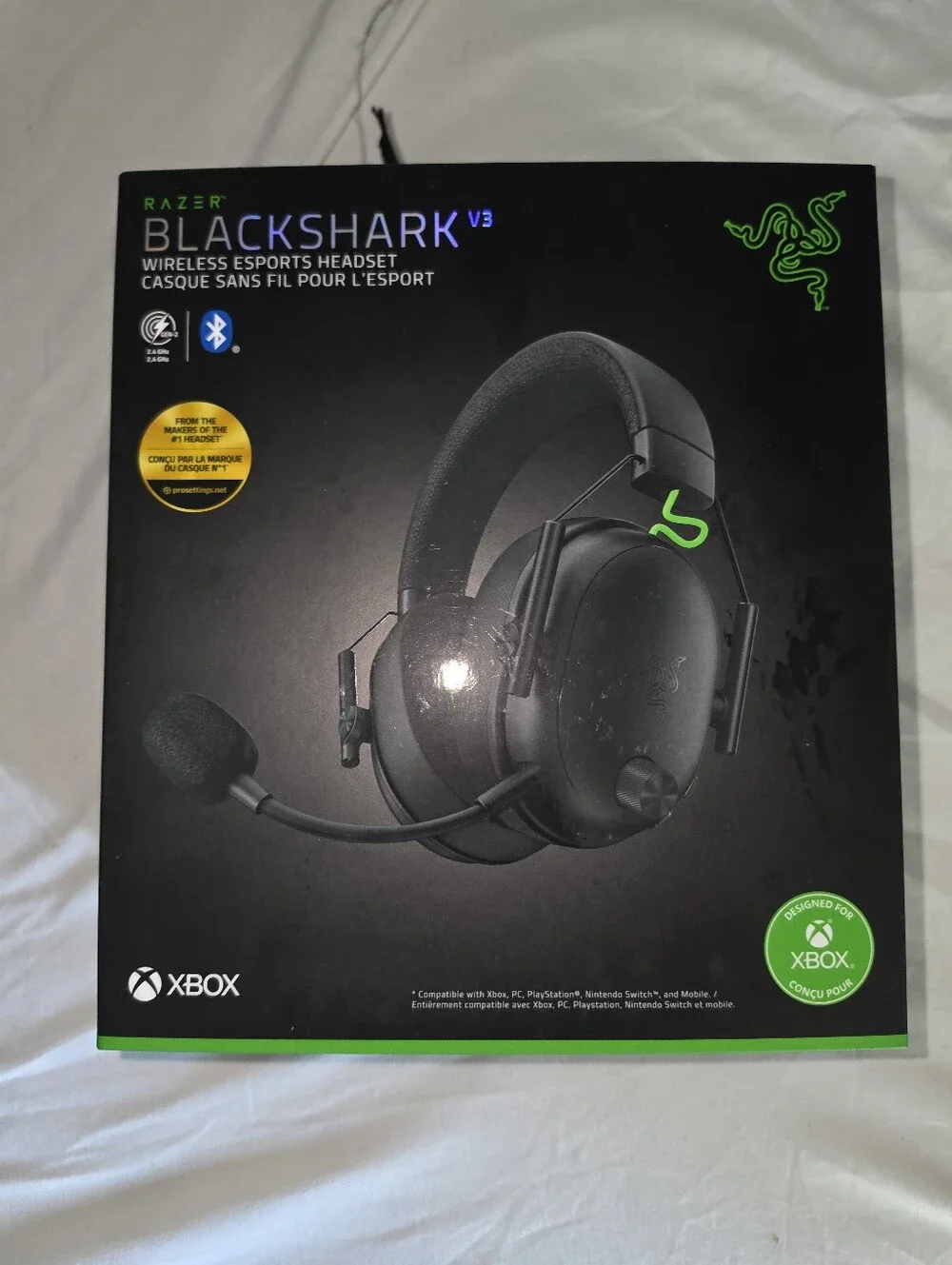 Razer SEALED! NIB! Blackshark V3 Esports Gaming Headset in Black. R2S!